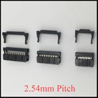 FC 40P 50P 64 P 40 50 64 булавки 2,54 мм Шаг двухрядные пространство ISP IDC JTAG коннектор плоского кабеля наружный коллектор Рог гнездо коробка