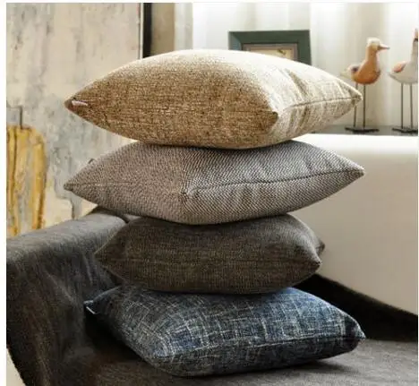 

30x50/45x45/55x55/60x60cm simple thicken fabric cushion cover pillowcase decorative lumbar pillow cover home decoration