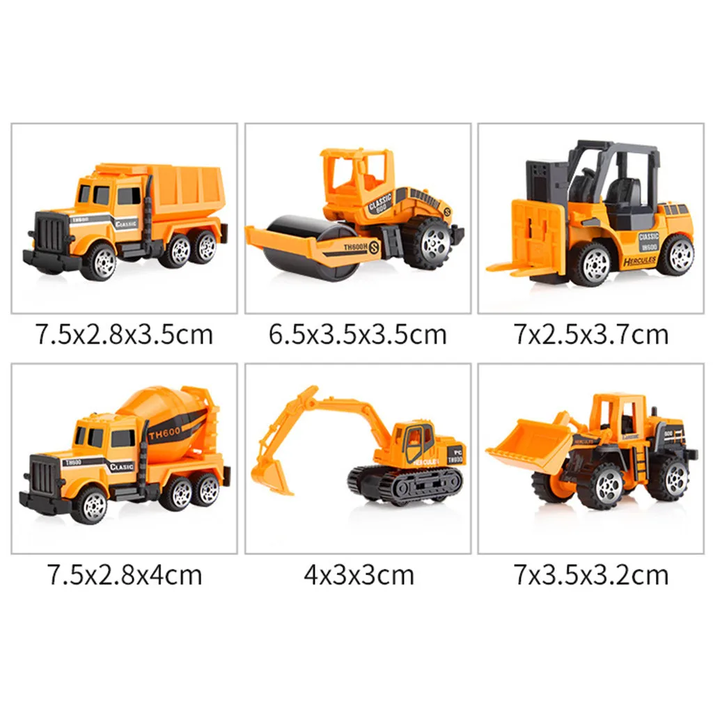 Mini Diecast Car Alloy Construction Vehicle Engineering Truck fast and furious Classic Kid Model Toys Birthday Gift |