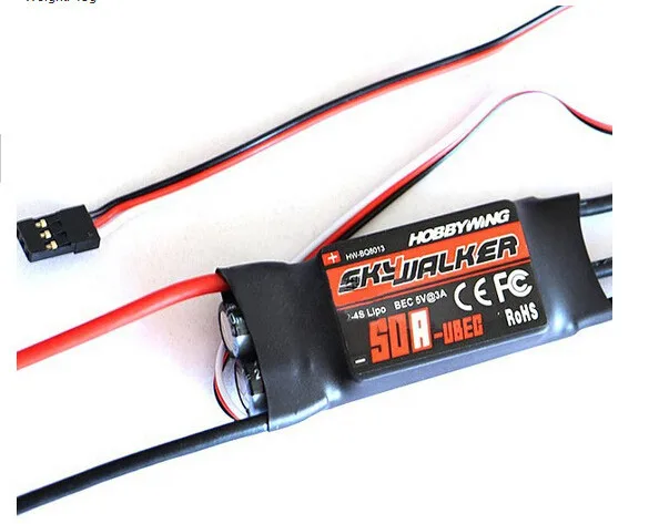 Hobbywing skywalker 50A(2-4 s) бесщеточный ESC для радиоуправляемые мультикоптеры вертолеты Квадрокоптеры самолеты