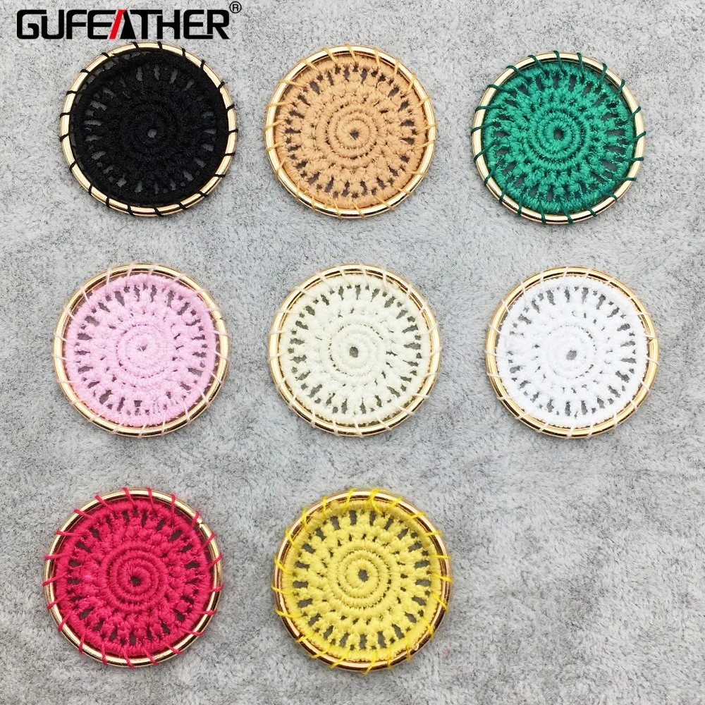 GUFEATHER M223 патчи для одежды круглой формы ручной работы ювелирных изделий diy