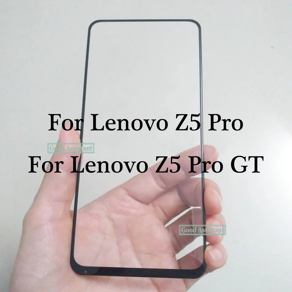 Black For Lenovo Z5 Pro L78031 / GT L78032 Front Outer Glass Lens Repair Touch Screen ( No cable ) | Мобильные телефоны и
