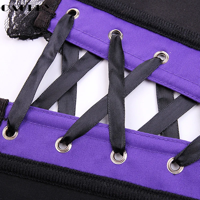 Корсет в стиле &quotЛолита&quot кружевная Обшивка с оборкой цветочное кружево