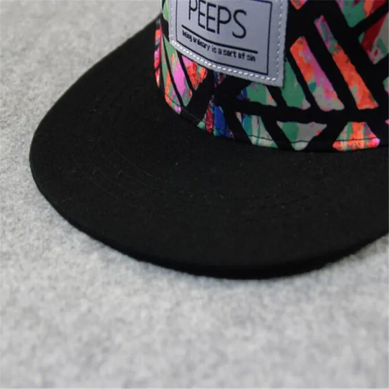 Мужская и женская встроенные шляпы зомби вампира рисунком Snapback aseball Cap хип хоп
