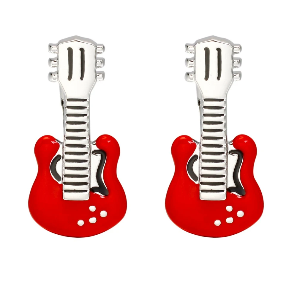 Новые модные Романтические латунные музыкальные инструменты запонки для