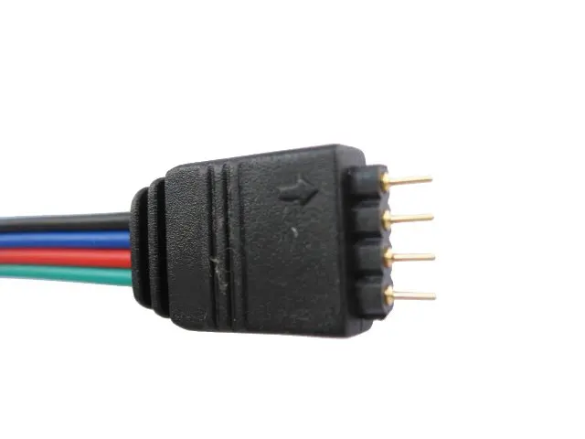 Светодиодный ная RGB лента разъем 4P Мужской полоса кабель одна головка 15 см длиной