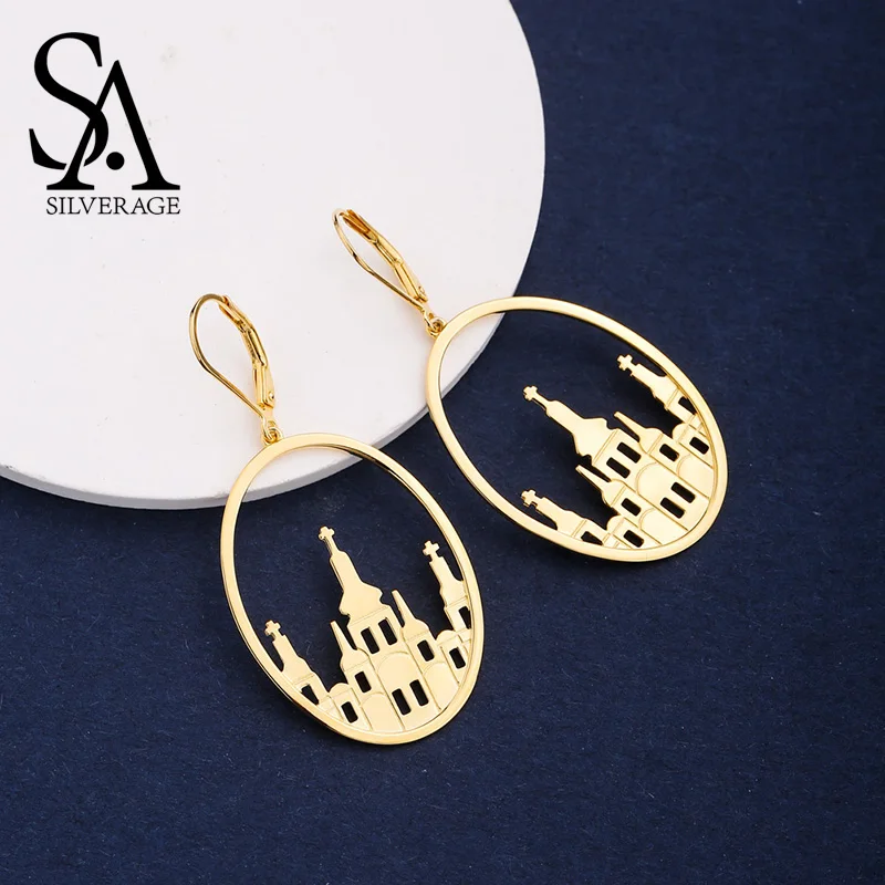 Женские серьги подвески из серебра 925 пробы с золотым покрытием|Серьги-подвески| |