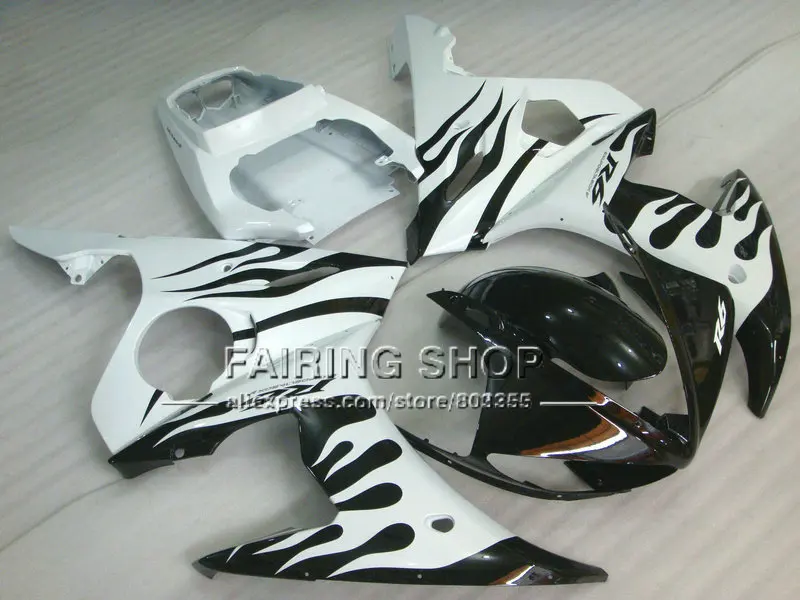 Детали для ремонта кузова мотоцикла YAMAHA R6 03 04 05 YZF r6 2003 2004 2005 белый черный комплект