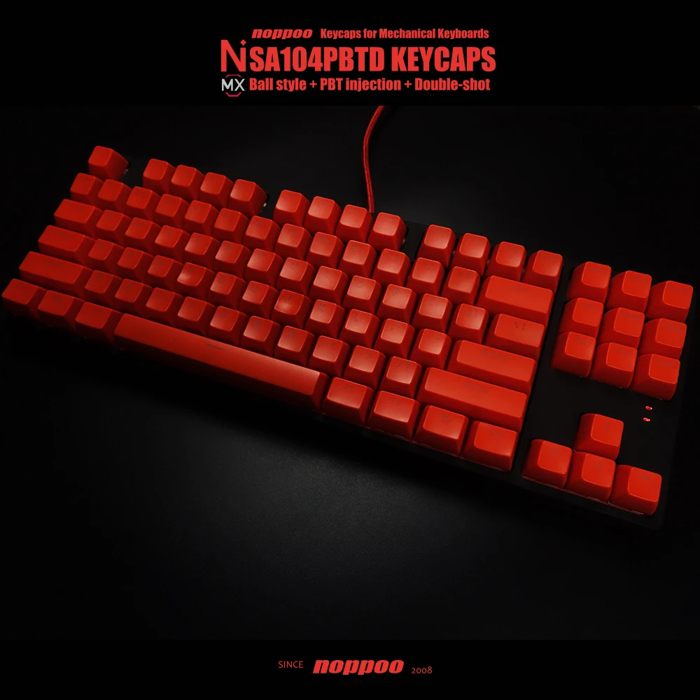 Двухсторонние колпачки для ключей 104 клавиши ANSI макет PBT SA профиль с подсветкой Keycap механической игровой