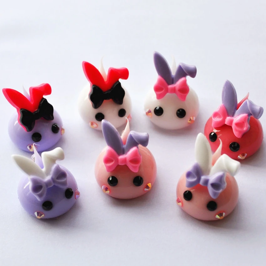 

For DIY Keychain Accessory 6pcs(It Is Soft)18mm Kawaii Silicone Phone Charms Necklace Pendant
