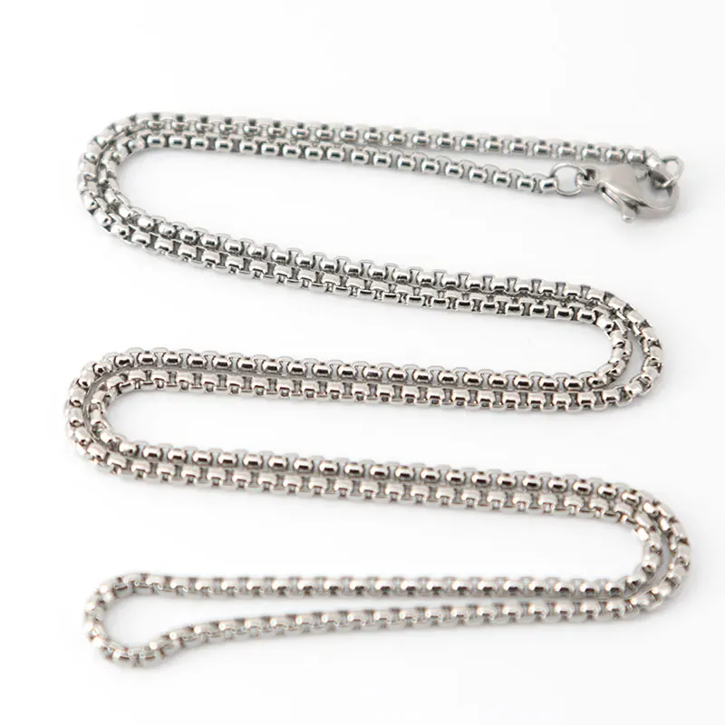 

10pcs High quality fashion alloy cross locket pendant with 316 stainless steel 24" 2.0mm pearl chain necklace