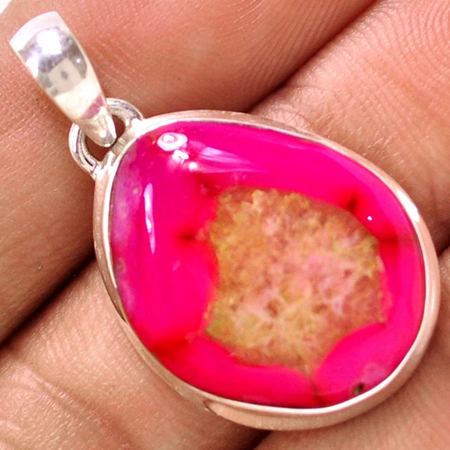

Agate Pendant 100 % 925 Sterling Silver 37 mm, AP0360