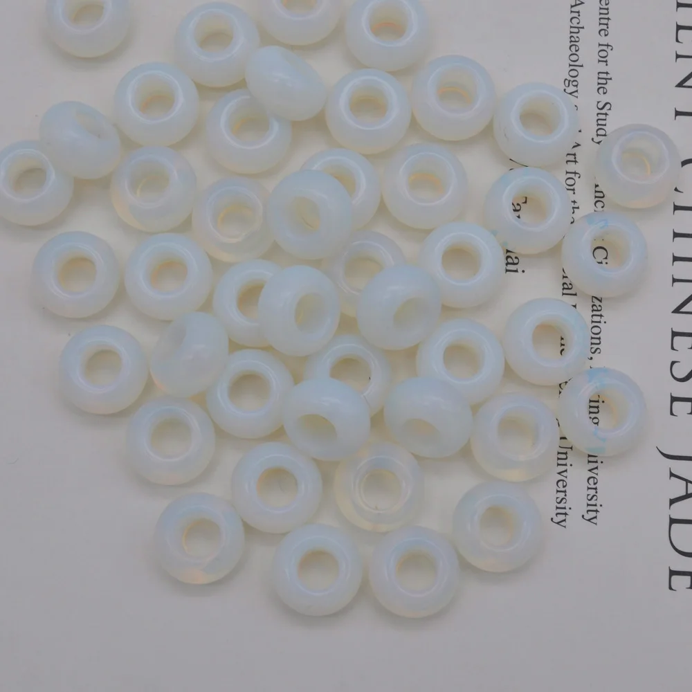 Опаловые бусины с большим отверстием 14 мм подвески ювелирные изделия для женщин