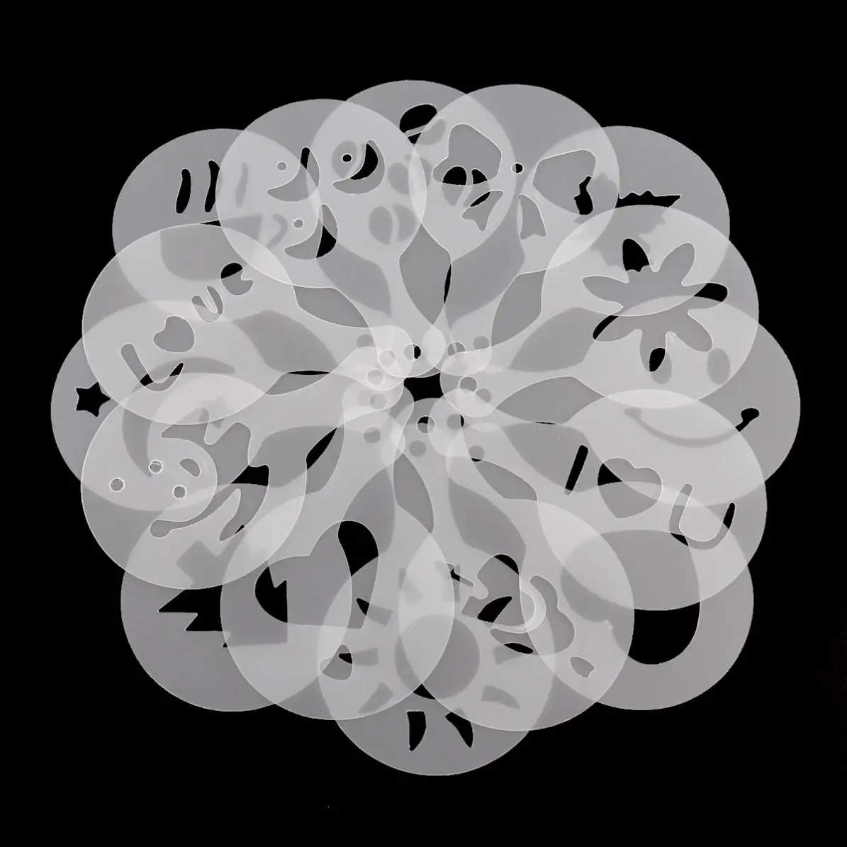 Пластиковая гирлянда из полипропилена 16 шт./лот модная модель для печати кофе с