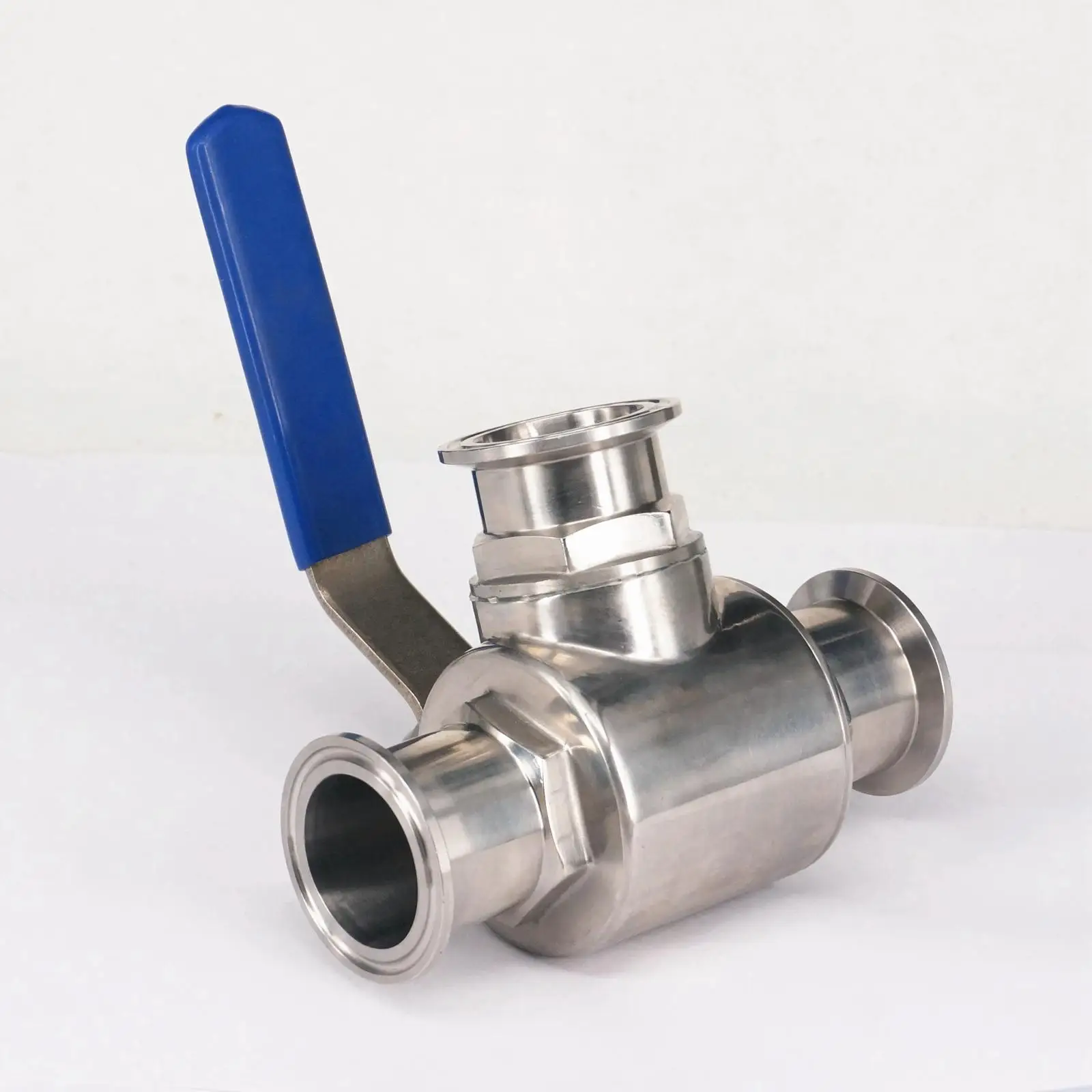 

1-1/2" 38mm 304 Stainless Steel Sanitary 3 Way L port Ball Valve 1.5" Tri Clamp Ferrule Type For Homebrew Diary Product