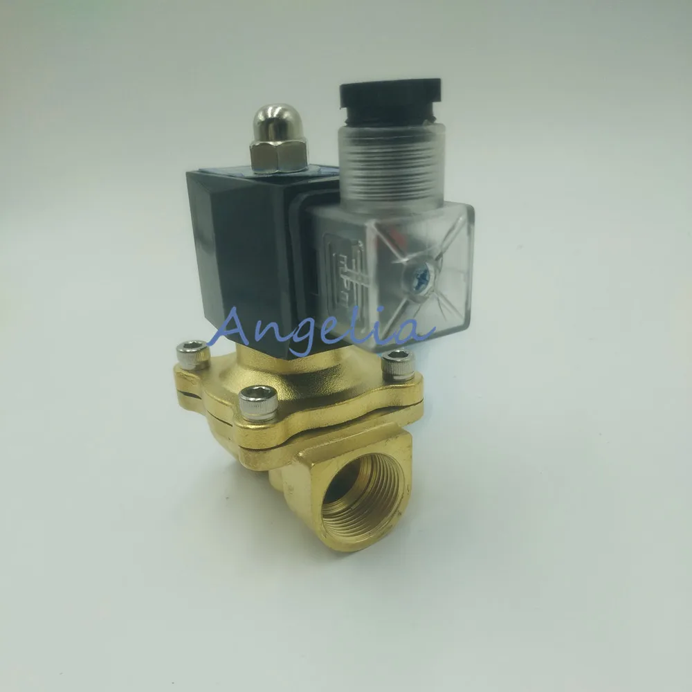 DC24V/12 V G1/4 &quotлатунный Электрический Соленоидный клапан для воды воздуха