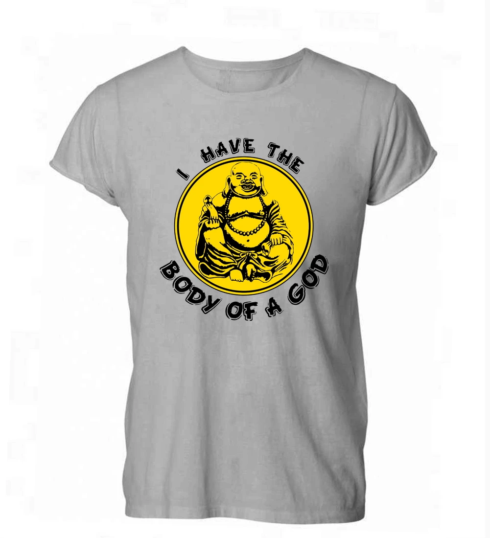 2018 Summer Fashion Hot Sale Men T Shirt I Have The Body Of A God Buddha Fat Funny Tshirt Mens Womens Gift Free | Мужская одежда