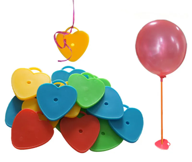 200pcs/lot Heart round star balloon pendants plastic latex base beautiful party helium bearing |