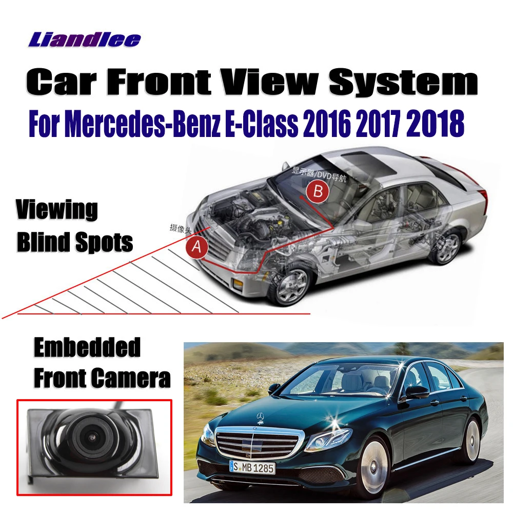 Автомобильная Камера Переднего Вида для Mercedes Benz E Class W212 V212 S212 W213 S213 2016 2017 2018 2019 HD