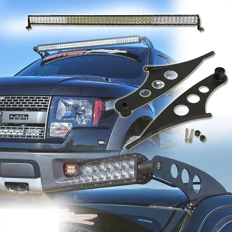 Partol Верхнее Крепление на лобовое стекло кронштейны 50 &quotпрямые светодиодные