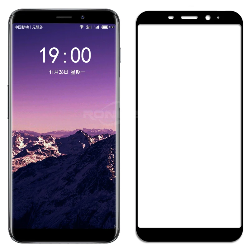 Закаленное 3d-стекло с полным покрытием для Meizu Pro 7 Plus Защитная пленка экрана