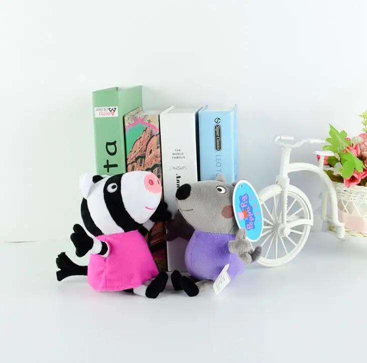 Бренд Свинка Пеппа Плюшевые игрушки 19 см Peppa Джордж семья Мягкая кукла Друзья
