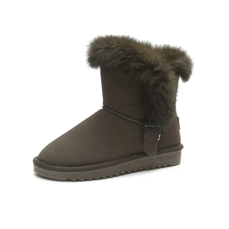 Size36 40 Новинка 2017 года сладкий Женские Зимние ботильоны женские туфли на плоской