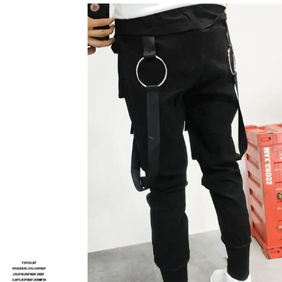 Модные мужские повседневные брюки Брюки-карго в стиле хип-хоп Шаровары