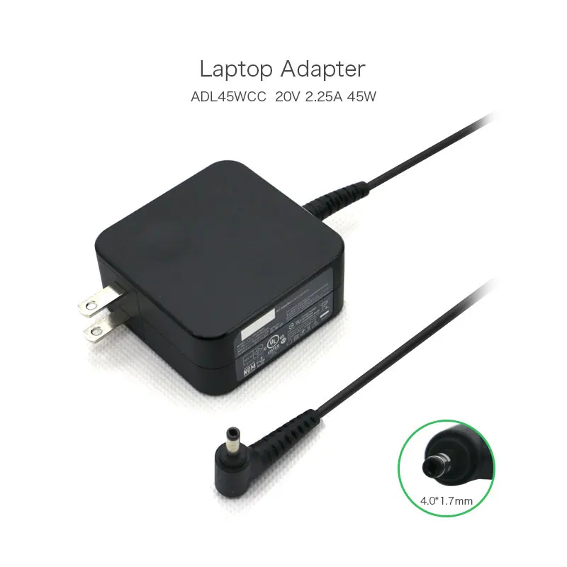 Оригинальное зарядное устройство 45 Вт 20 в 4 0 а 1 7*100 мм для Lenovo ideapad 100 14IBY ADL45WCC SA10M42697