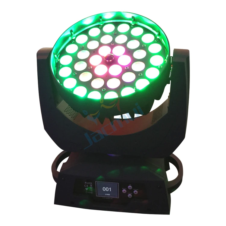 (4 шт./лот) китайский корпус освещения для полетов упаковка 36*18 Вт Zoom Beam RGBWA UV Led Wash