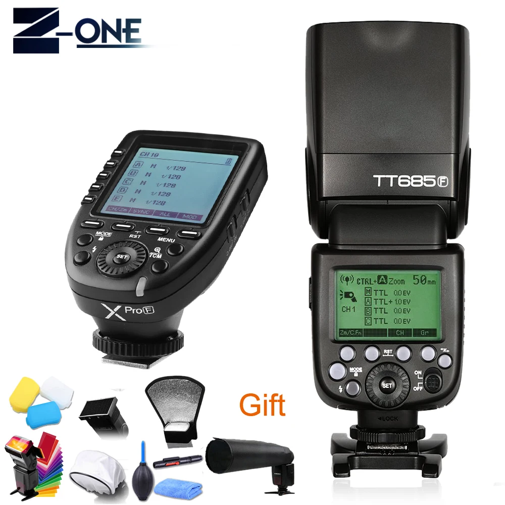 Godox TT685F TTL 2 4G GN60 Высокоскоростная синхронизация 1/8000S Flash Speed lite светильник + Xpro F