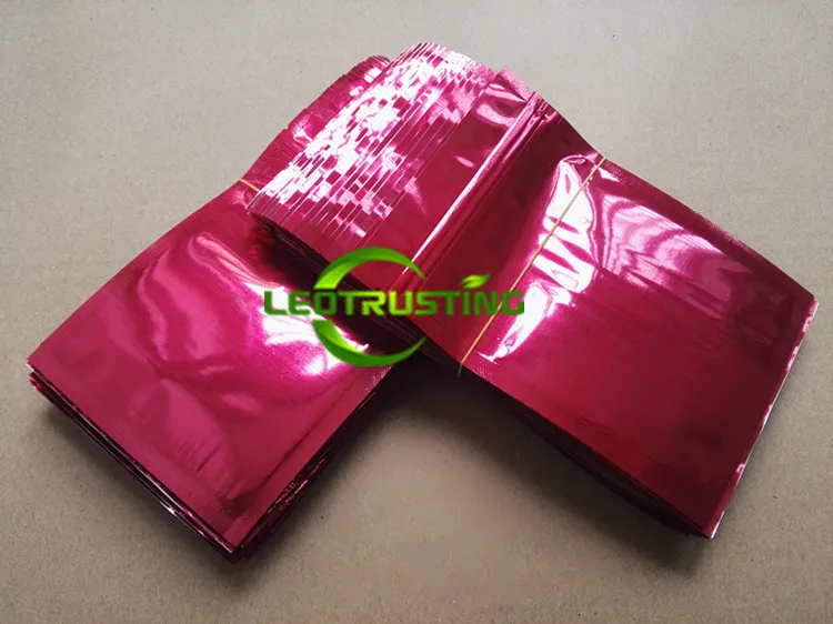 Leotrust 100 шт 7 цветов Глянцевая алюминиевая фольга Ziplock сумка плоская Нижняя блестящая фольга Упаковка мешок образец мешок порошок подарочные пакеты
