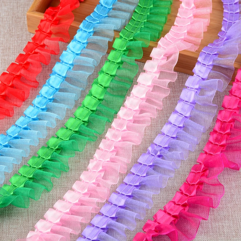 Многоцветная хлопчатобумажная вышивка 1 метр кружевной воротник тканевый