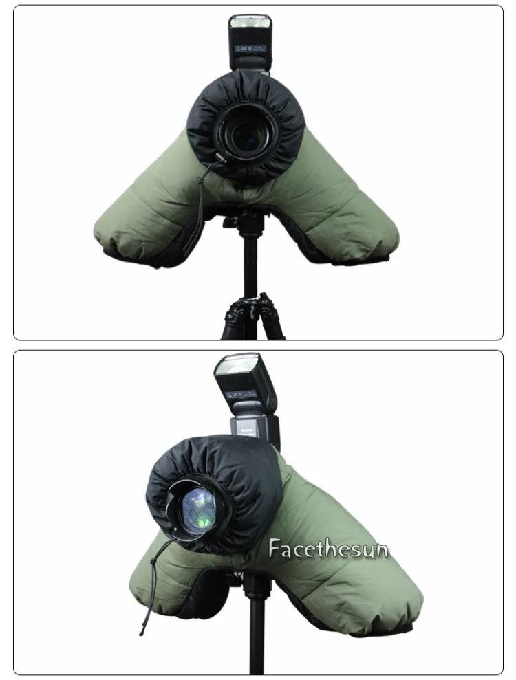 Roadfisher толстый теплый Coldproof водонепроницаемый Зимний защитный чехол для камеры чехол для Canon Nikon sony DSLR SLR