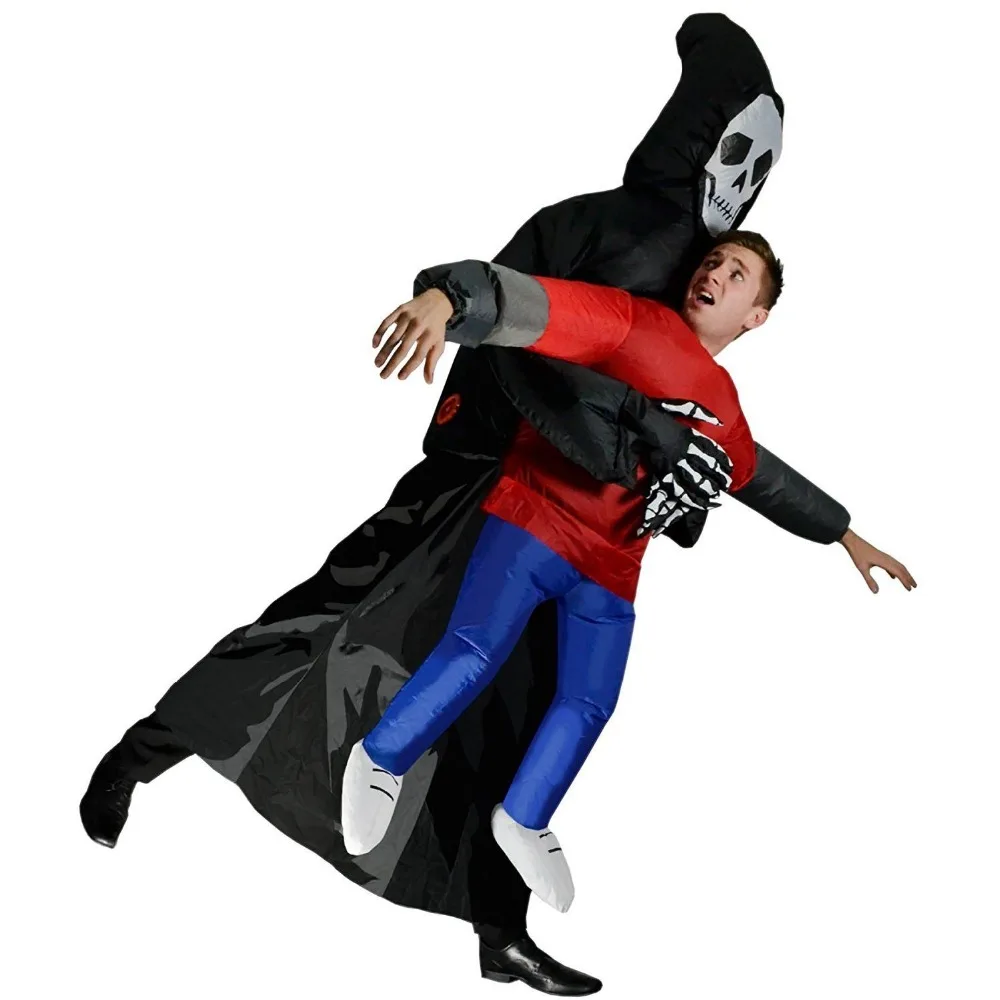 Для взрослых и детей надувной призрак костюм Косплэй Blowup нарядное платье на