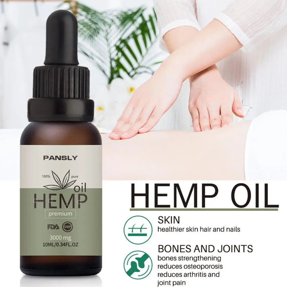 Эфирные масла органическое масло семян конопли травяные капли для снятия