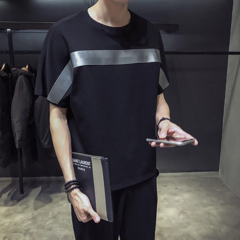 Мужские комплекты из 2 предметов (футболка + штаны) уличная одежда в стиле хип хоп