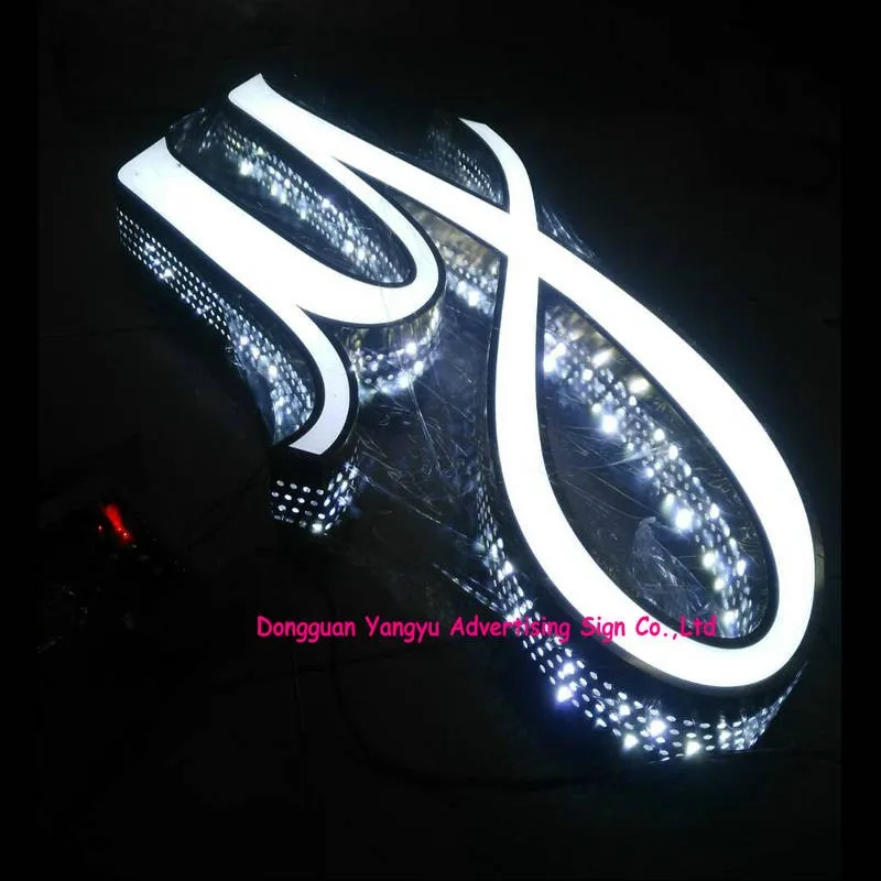 Наружный водонепроницаемый светодиодный рекламный знак перфорированный