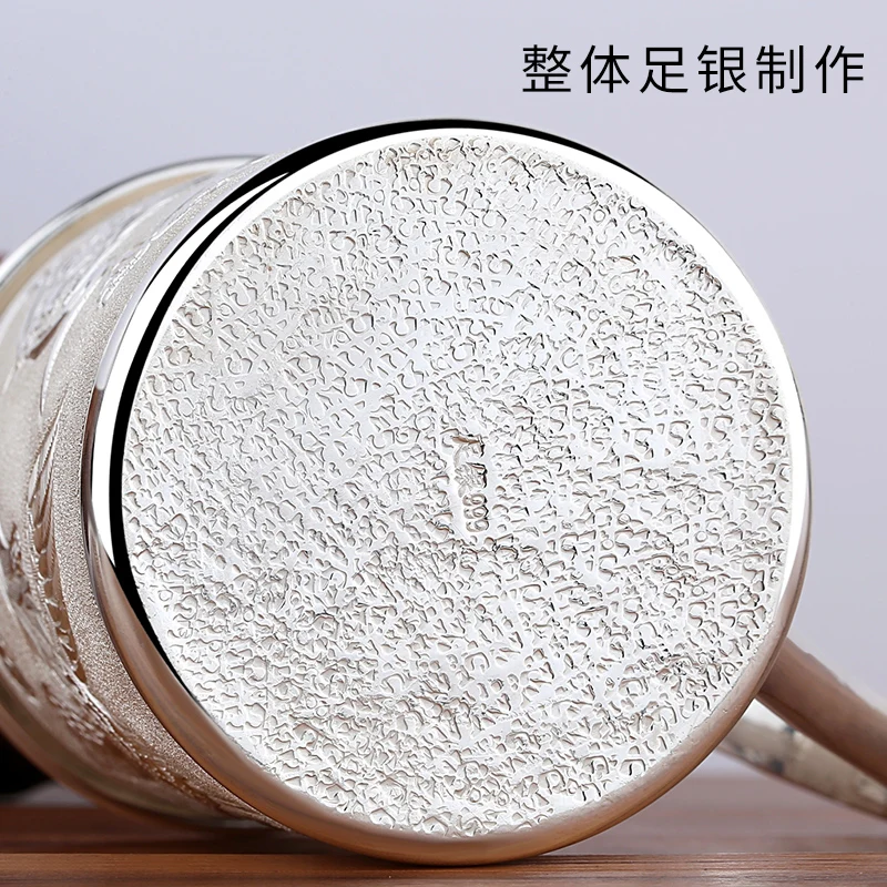 Чайный набор из серебра 380 пробы Офисная чашка кофейная чашка|Кружки| |