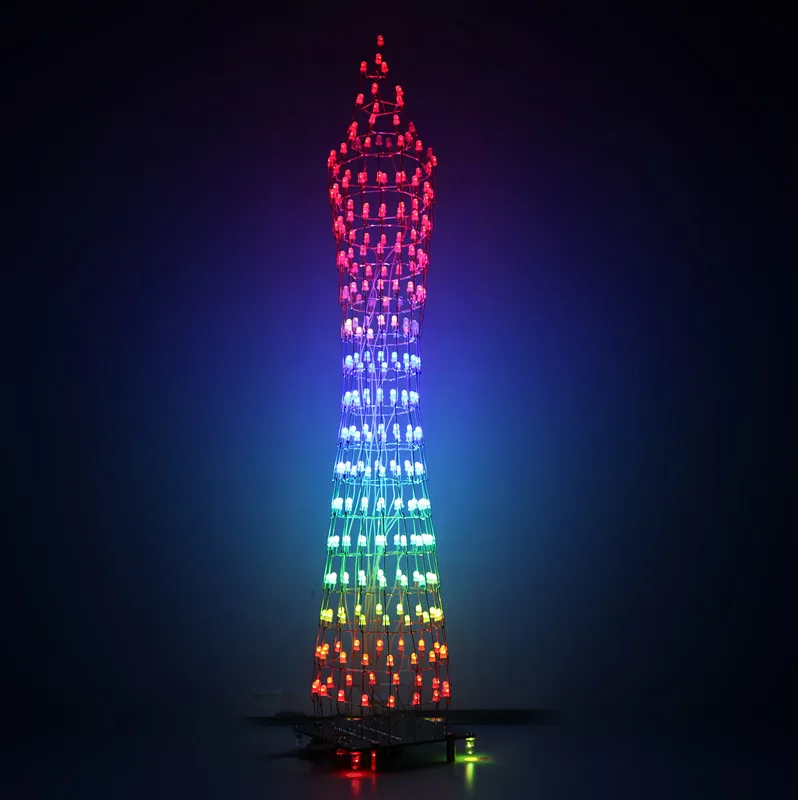 Легкий куб с одним чипом креативный Набор DIY музыкальный спектр электронный