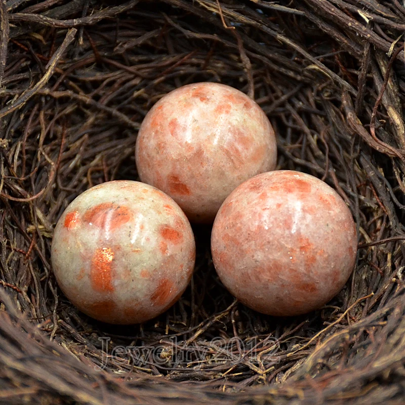 5 шт./упак. 30 мм натуральные драгоценные камни|natural sunstone|stone roundrock stone |