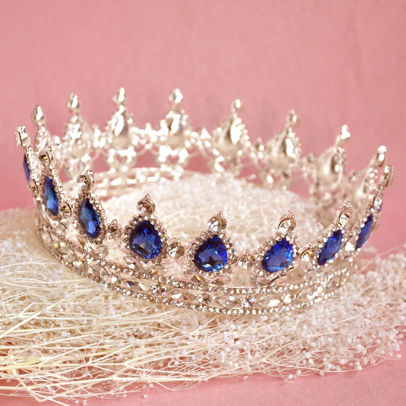 2017 свадебное платье невесты Water Drop девушка серебро Quinceanera Kings Queens и короны диадемы