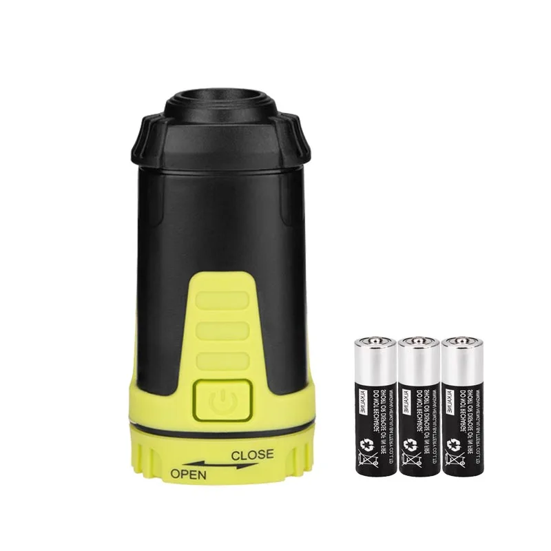 with Battery SANYI портативный тент лампа на 3* AAA батареи 5 режимов работы светильник выдвижной портативный фонарь Мини Вспышка светильник фонарь - Мощность в ваттах: with Battery