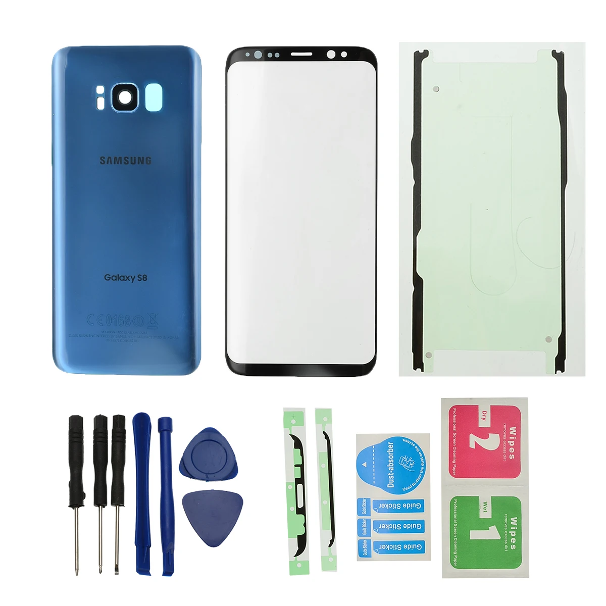 Для Samsung S8/S8 + SM-G950 передняя линза для экрана Задняя стеклянная крышка