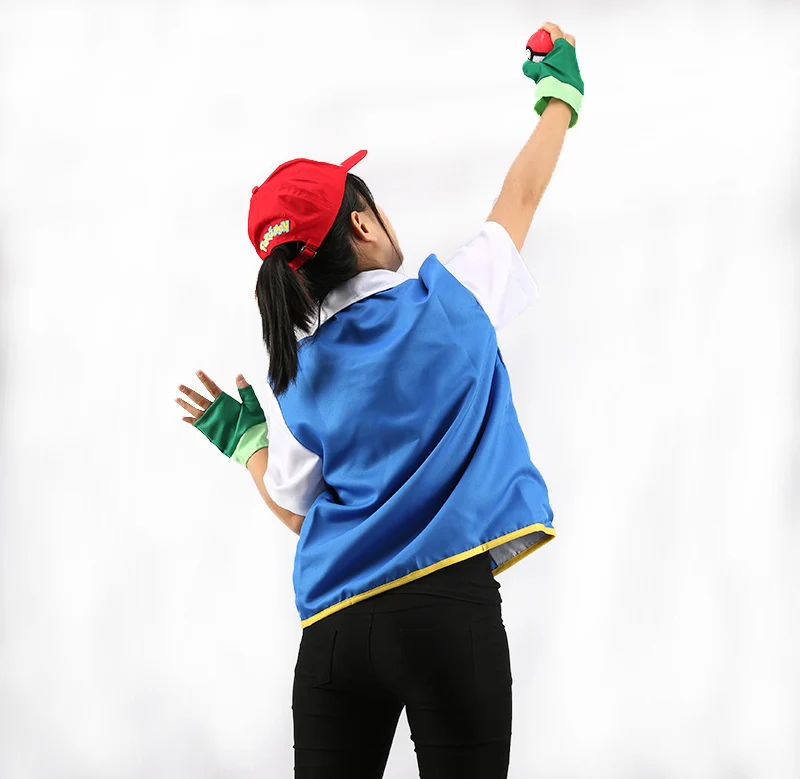 KIGUCOS оригинальный хит аниме покемон косплей пепельный Кетчум костюмы Карманный