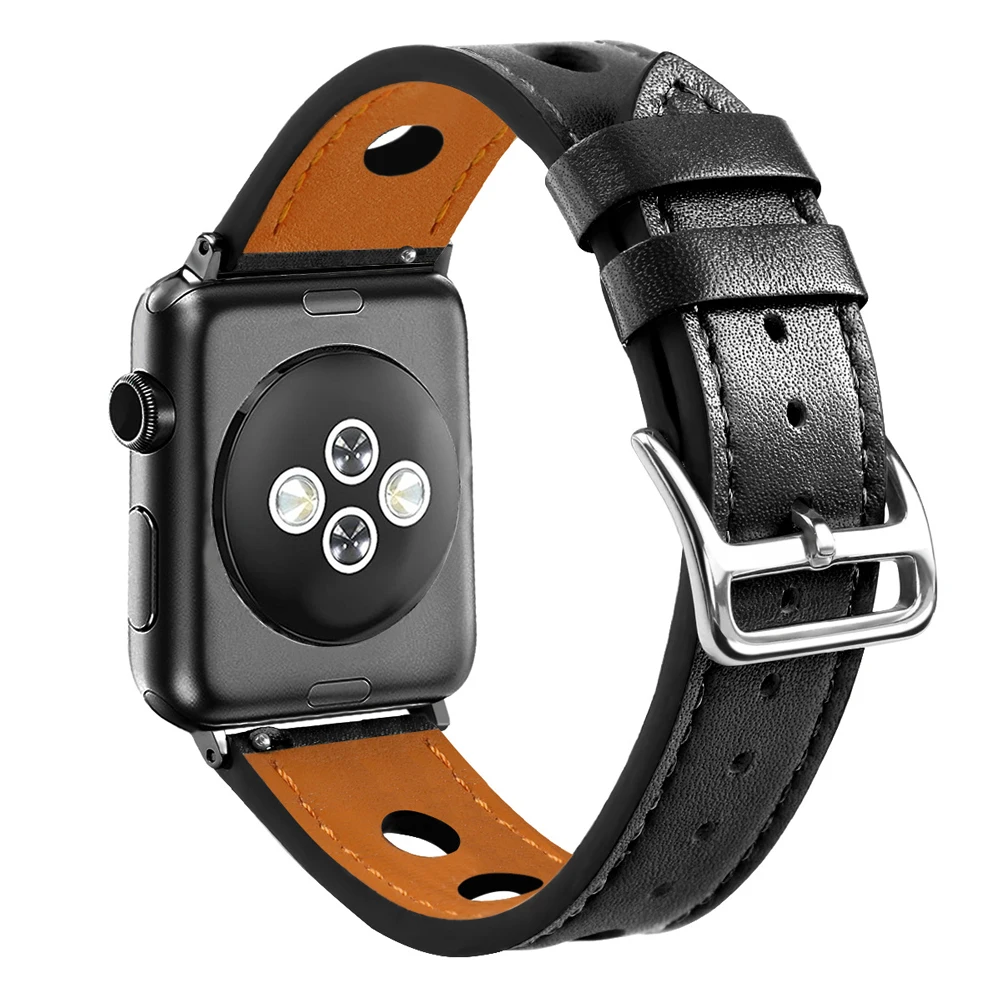 Наручные кожаные ремешки для Apple Watch 38 мм 42 модные iwatch высокое качество пряжкой
