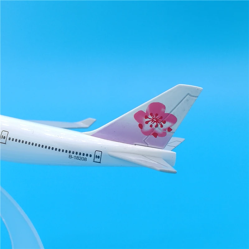Модель самолета авиакомпании China Airlines 16 см модель Боинг 747 металлическая