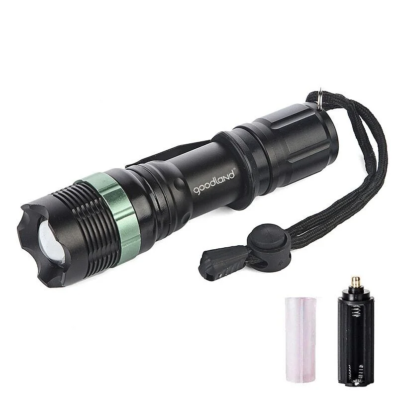 Flashlight Q5 светодиодный водонепроницаемый мощный фонарик 18650/AAA тактический светодиодный фонарь с подзарядкой для велосипеда, велосипеда, охоты - Испускаемый цвет: Flashlight