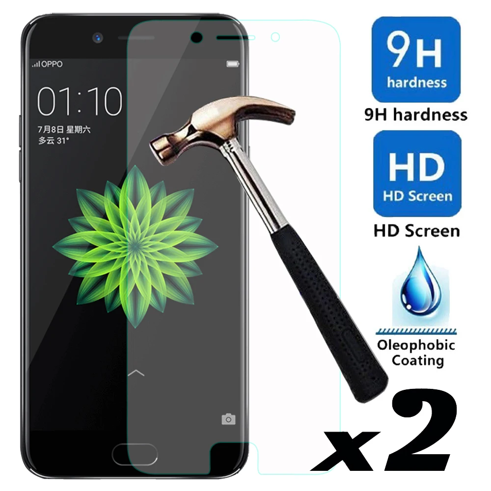 2 шт./лот закаленное стекло для защиты экрана Oppo A77 Взрывозащищенная Защита от