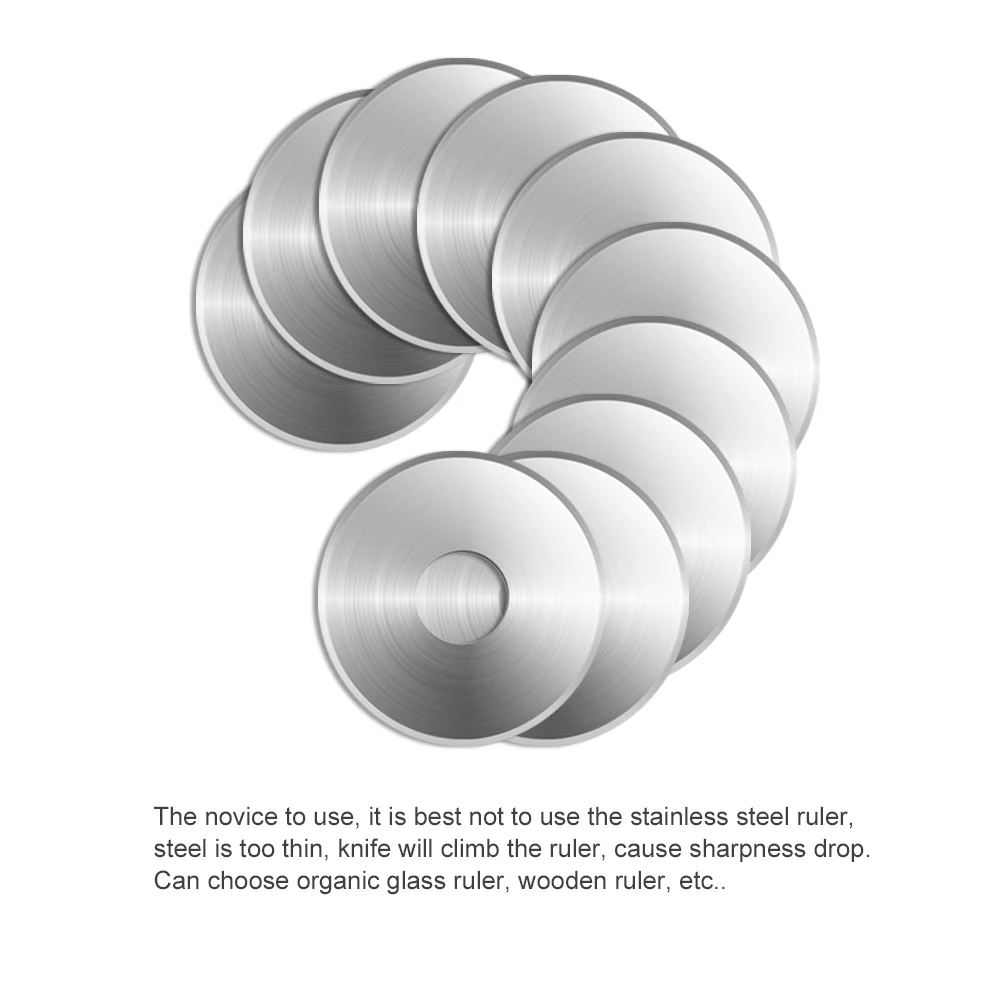 10 шт. вращающиеся режущие инструменты 18 мм запасные лезвия резак для ткани кожи